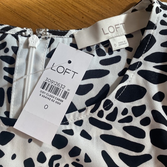 LOFT ANIMAL PRINT PEPLUM BLOUSE - Picture 10 of 14
